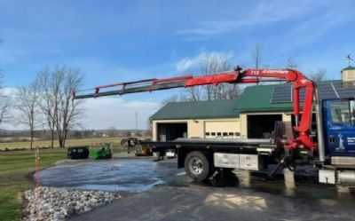 Photo of a 2012 Ferrari 712A4 Mounted On 2012 International Durastar 4300 Knuckle Boom Crane for sale