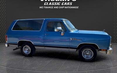 1990 Dodge RAM Charger 2DR AD150