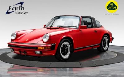 1987 Porsche 911 Carrera Targa 3.2L Flat 6 Cylinder G50 5-Speed Manual