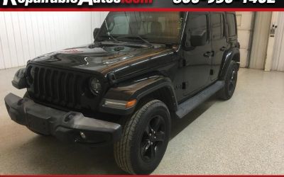 Photo of a 2021 Jeep Wrangler Unlimited Sahara 4WD Repairable Rear Damage for sale