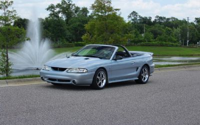 Photo of a 1995 Ford Mustang GT Convertible, V8, 5-Speed Manual, Opal Frost, Borla Exhaust for sale