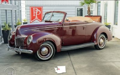 Photo of a 1939 Ford Deluxe Convertible for sale