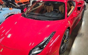 Photo of a 2017 Ferrari 488 GTB Front Lift Shields Carbon Fiber LEDS+ Tons Of Carbon for sale