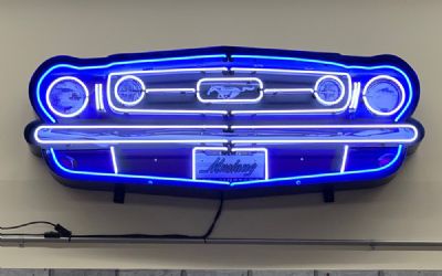  Ford Mustang Grill Neon Sign