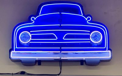  Ford V8 Truck Grill Neon Sign IN Shaped Steel