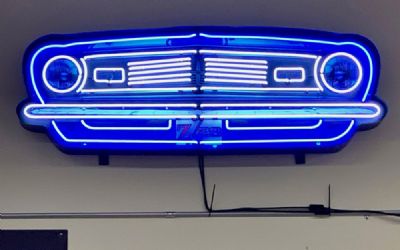 Photo of a Chevrolet Camaro Grill Neon Sign IN Shaped Steel Can for sale