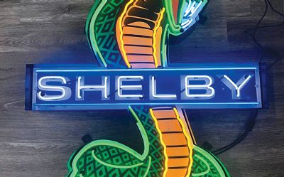 Photo of a Shelby Cobra Neon Sign IN Steel Can for sale