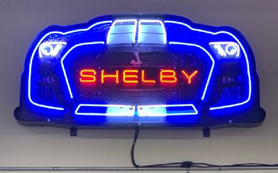 Shelby GT 500 Grill Neon Sign IN Shaped Steel Can