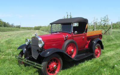 Photo of a 1930 Ford Model A Roadster Convertible Pickup Truck for sale