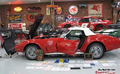 Photo of a 1975 Chevrolet Corvette Convertible Red, 1,771 Original Miles, All Awards for sale