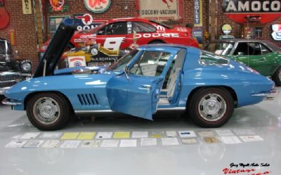 Photo of a 1967 Chevrolet Corvette Duntov Coupe Marina Blue White Interior 390 Air for sale