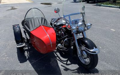 Photo of a 1953 Harley Davidson Motorcycle With Sidecar for sale