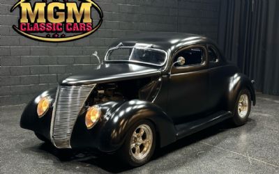 Photo of a 1937 Ford Coupe Hotrod Matte Black AC PS PW PDB for sale