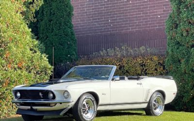 1969 Ford Mustang Hard TO Find White V8-Nice Car Priced Well
