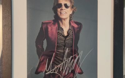 Mick Jagger Autographed Print 