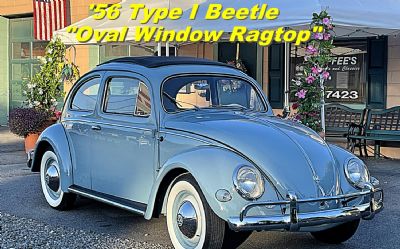 Photo of a 1956 Volkswagen Beetle Type 1 Oval Window RAG Top for sale