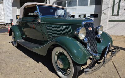 Photo of a 1934 Ford Model 40 Rumble Seat Cabriolet, V8, Beautiful Example for sale