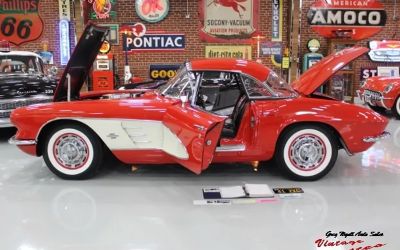 Photo of a 1961 Chevrolet Corvette Convt. Roman Red , Black Interior 270HP “just IN” for sale