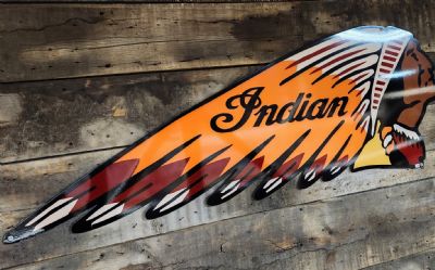 Photo of a Indian Motorcycle Sign for sale