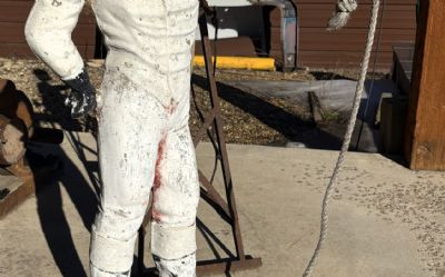 Photo of a Jockey Lawn Statue for sale
