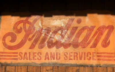 Photo of a Indian Sales Motorcycle Sign for sale