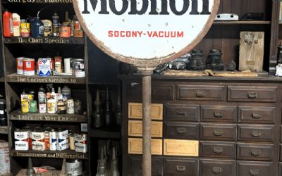 Photo of a Mobil OIL Standup Sign for sale