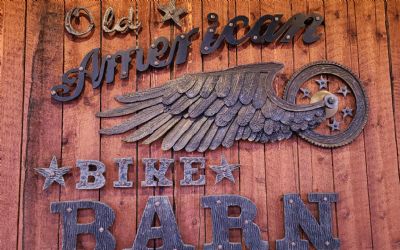 Photo of a OLD American Bike Barn Custom Sign for sale