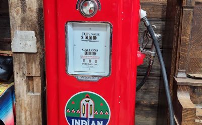 Photo of a Vintage Indian Gas Pump for sale