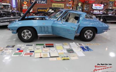 Photo of a 1966 Chevrolet Corvette Coupe Survivor Nassau Blue White Interior 350HP for sale