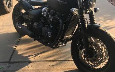 Photo of a 2019 Triumph Bonneville Black Bobber for sale