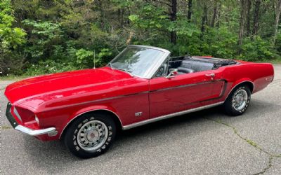 1968 Ford Mustang Convertible GT J-CODE 302 Auto PS Console