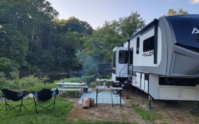 Photo of a 2024 Alliance RV Valor 42V13 Luxury Fifth Wheel Toy Hauler for sale