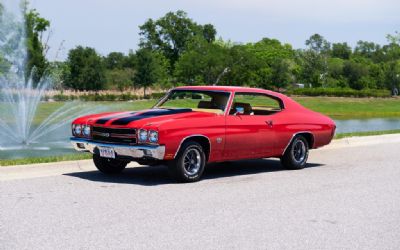 1970 Chevrolet Chevelle SS Matching Numbers And Build Sheet